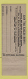 Matchbook Cover - Eagles Club Daffodil Aerie Puyallup WA