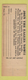 Matchbook Cover - Eagles Club Cedar Rapids IA