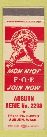 Matchbook Cover - Eagles Club Auburn WA #2298