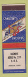 Matchbook Cover - Eagles Club Marion OH Christmas ADVANCE