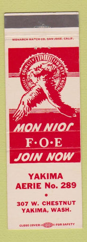 Matchbook Cover - Eagles Club Yakima WA