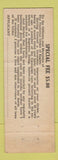 Matchbook Cover - Eagles Club Fort Wayne IN