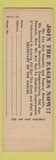Matchbook Cover - Eagles Club Eugene OR
