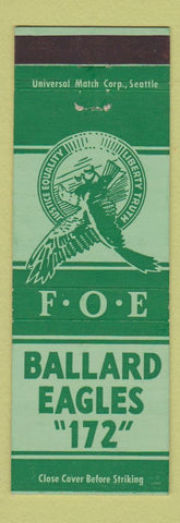 Matchbook Cover - Eagles Club Ballard WA