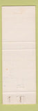 Matchbook Cover - Eagles Club Alliance NE