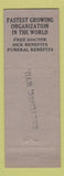 Matchbook Cover - Eagles Club Cheyenne WY