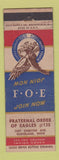 Matchbook Cover - Eagles Club Cleveland OH