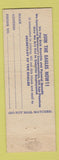 Matchbook Cover - Eagles Club Bloomington IL