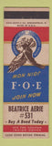 Matchbook Cover - Eagles Club Beatrice NE WWII?