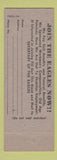 Matchbook Cover - Eagles Club Beatrice NE WWII?