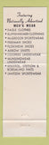 Matchbook Cover - Eklund Men's Clothes Minneapolis MN