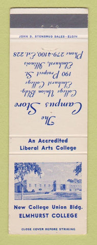 Matchbook Cover - Elmhurst College IL