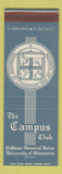 Matchbook Cover - Campus Club University of Minnesota Minneapolis MN SAMPLE