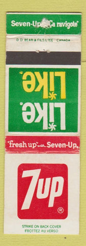 Matchbook Cover - 7Up Soda Like Diet Beverage Canada WEAR