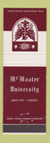 Matchbook Cover - McMaster University Hamilton ON