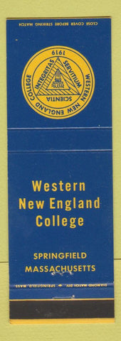 Matchbook Cover - Western New England College Springfield MA