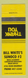 Matchbook Cover - Bill White's Sunoco oil gas