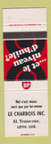 Matchbook Cover - BP oil gas Le Charbois Levis QC