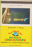 Matchbook Cover - Independent Life Insurance Jacksonville FL 40 Strike