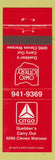 Matchbook Cover - Citgo oil gas Duebber's Carry House Cincinnati OH