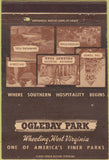 Matchbook Cover - Oglebay Park Wheeling WV 40 Strike