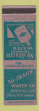 Matchbook Cover - Nu Health Drinking Water Wichita Falls TX