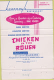 Matchbook Cover - Kearney's Restaurant Kingston PA 40 Strike
