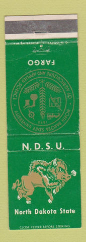 Matchbook Cover - North Dakota State University Bison Fargo ND WEAR