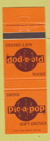 Matchbook Cover - Pic a Pop Soda Drink Canada