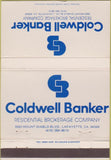 Matchbook Cover - Coldwell Banker Mortgage Lafayette CA realtor 40 Strike