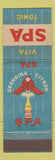 Matchbook Cover - Spa Draink Belgium beverage