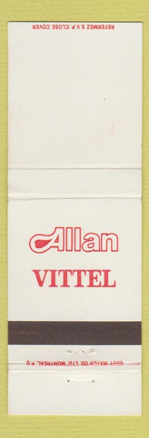 Matchbook Cover - Allan Vittel Montclair QC Drink?