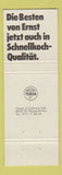 Matchbook Cover - Schnellkoch Ernst Drink Switzerland