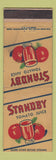 Matchbook Cover - Standby Tomato Juice WEAR