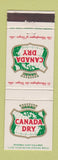 Matchbook Cover - Canada Dry Drinks Soda Canada
