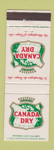 Matchbook Cover - Canada Dry Drinks Soda Canada