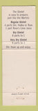 Matchbook Cover - Rose's Lime Juice Gimlet beverage