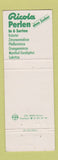 Matchbook Cover - Ricola Perlen Ohne Zucker cough drops Switzerland