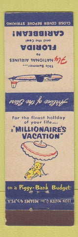 Matchbook Cover - National Airlines Florida Caribbean