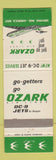 Matchbook Cover - Ozark Airlines DC9 Jets