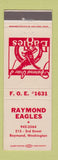 Matchbook Cover - Eagles Club Raymond WA