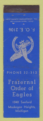Matchbook Cover - Eagles Club Muskegon Heights MI MERCHANTS