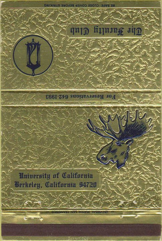 Matchbook Cover - The Faculty Club Berkeley CA 40 Strike