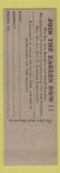 Matchbook Cover - Eagles Club La Crosse WI