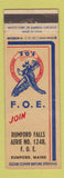 Matchbook Cover - Eagles Club Rumford ME