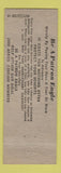 Matchbook Cover - Eagles Club Rumford ME