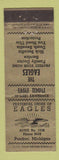 Matchbook Cover - Eagles Club Pontiac MI ADVANCE Pleasant Grill Room
