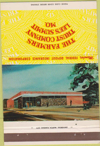 Matchbook Cover - Farmers Trust Co Lee's Summit MO 40 Strike