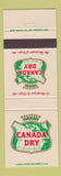 Matchbook Cover - Canada Dry Drinks Soda Canada