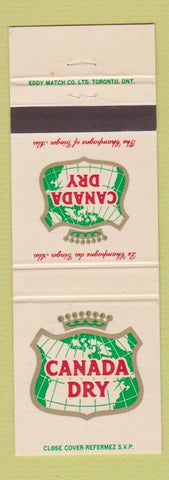 Matchbook Cover - Canada Dry Drinks Soda Canada